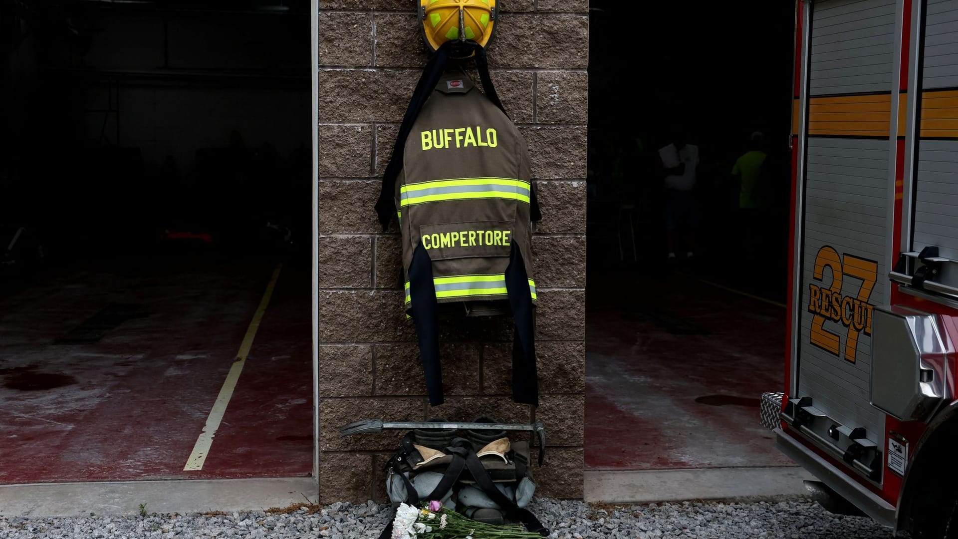 Andenken an den toten Feuerwehrmann Corey Comperatore.