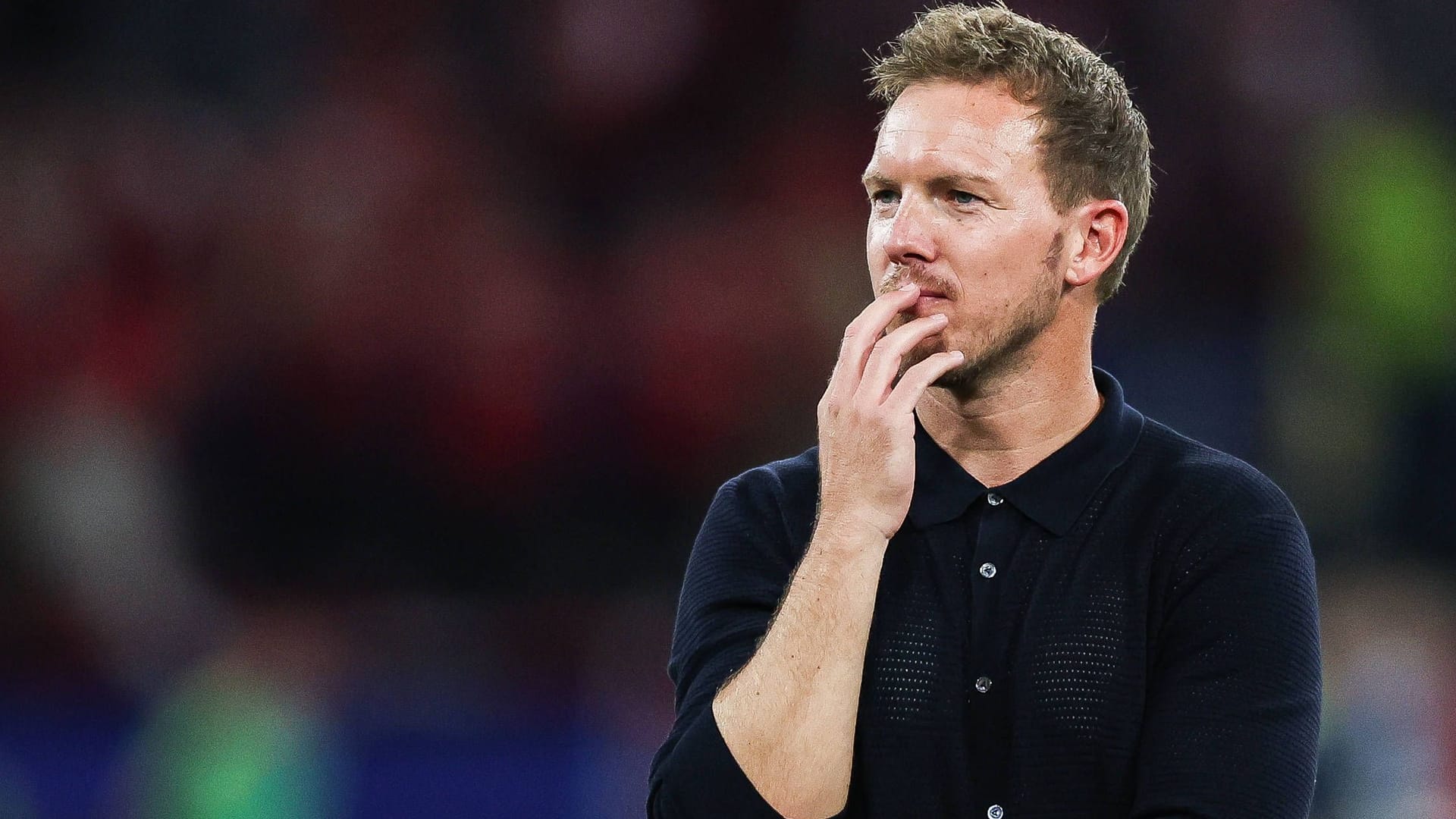 Julian Nagelsmann: Er bekam gegen Dänemark eine Gelbe Karte.