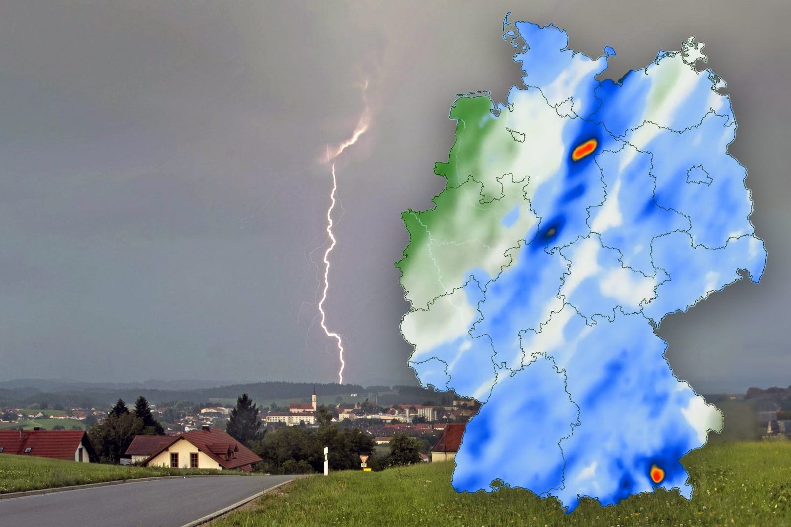 t-online Wetterkarten zeigen die Aussichten fürs Wochenende.