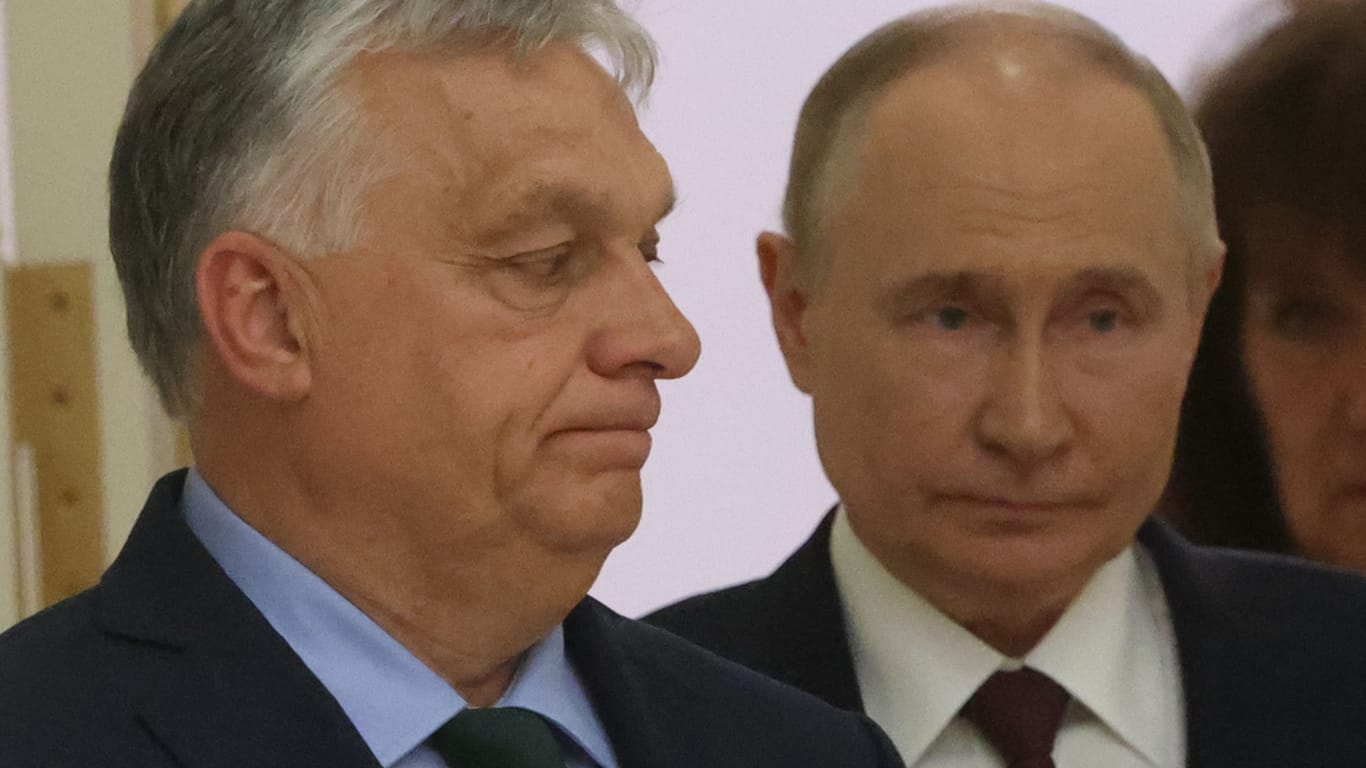 Autokraten unter sich: Viktor Orbán (l.) und Wladimir Putin im Kreml.