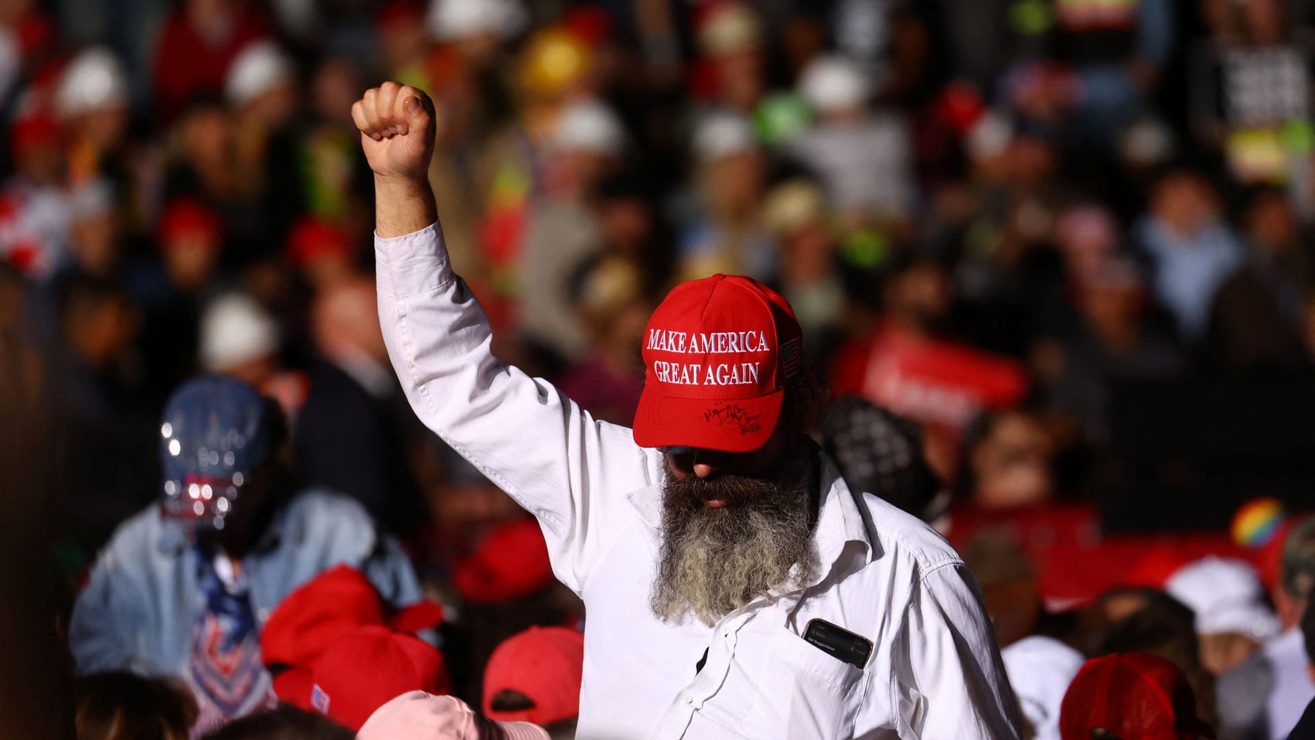 Trump-Anhänger bei einer Veranstaltung in Pennsylvania im Jahr 2022.