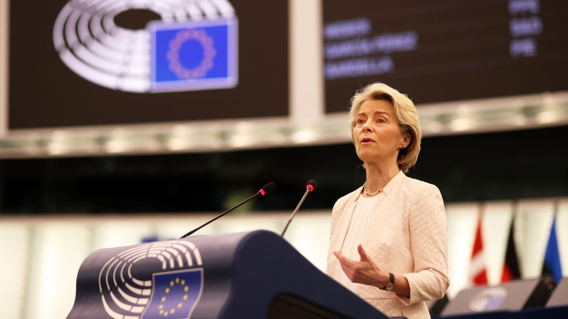 Sitzung Europäisches Parlament - Wahl Kommissionspräsidentin Sitzung Europäisches Parlament - Wahl Kommissionspräsidentin