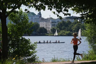 Joggen an der Alster - Wetter in Hamburg