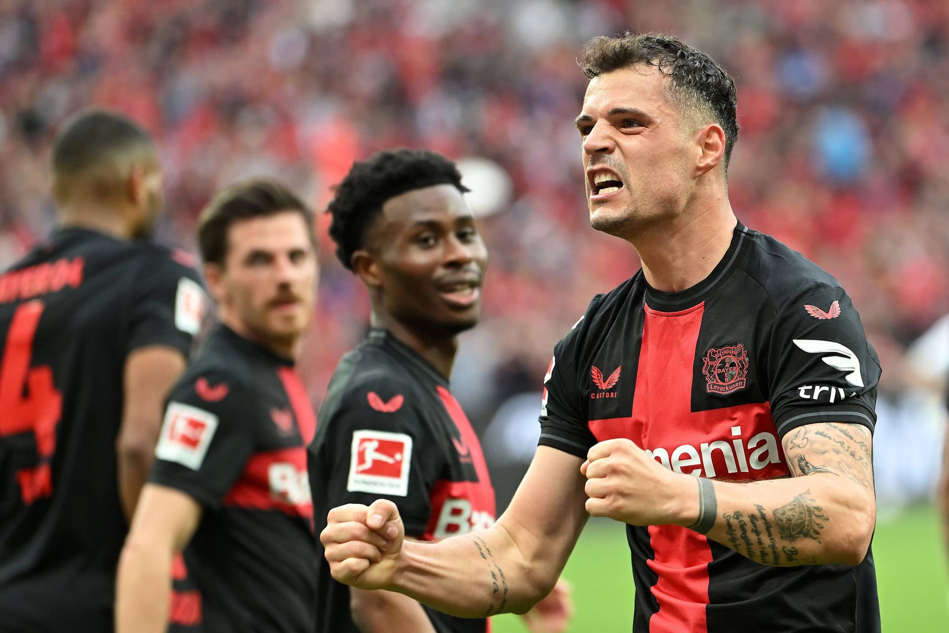 Granit Xhaka: Die "Werkself" feierte die Meisterschaft in der abgelaufenen Saison.