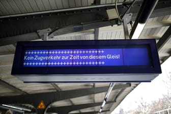08.03.2015,Berlin,Deutschland,GER,Anzeigetafel auf dem S-Bahnhof Westkreuz,Kein Zugverkehr zur Zeit von diesem Gleis.