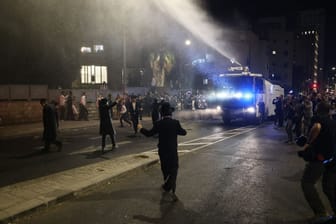 Protest gegen Einberufungsbefehl in Jerusalem