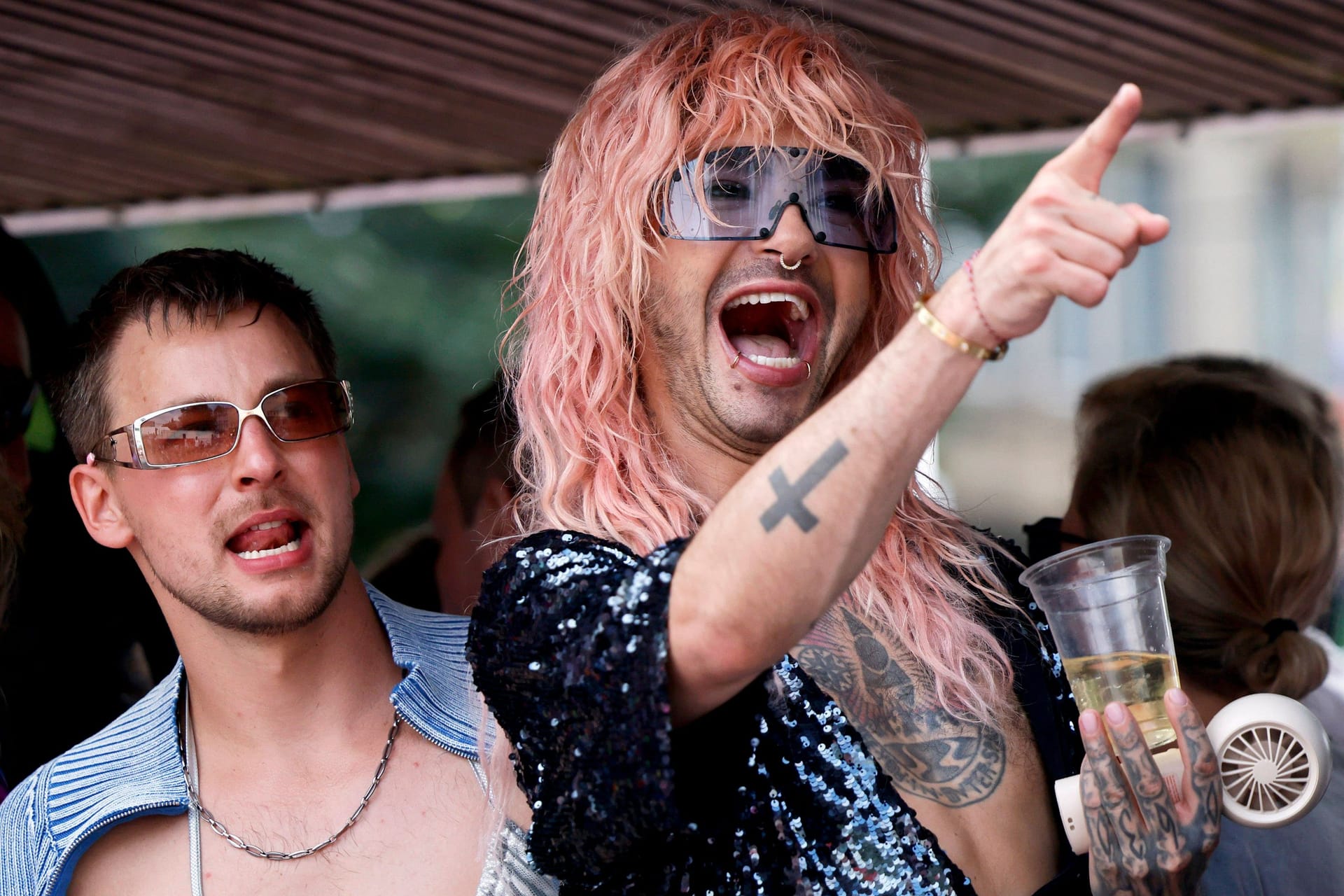 Timmi Trinks und Bill Kaulitz: Der Schauspieler und der Musiker feierten gemeinsam beim CSD in Köln.