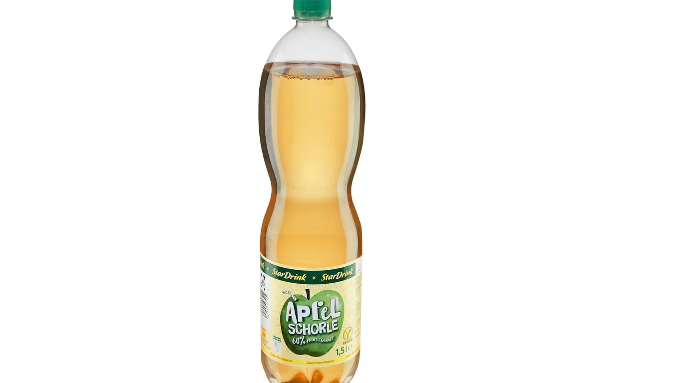 "Netto Stardrink Apfelschorle" in der 1,5-Liter-Flasche