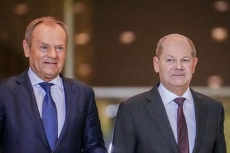 Polens Ministerpräsident Tusk und Bundeskanzler Scholz