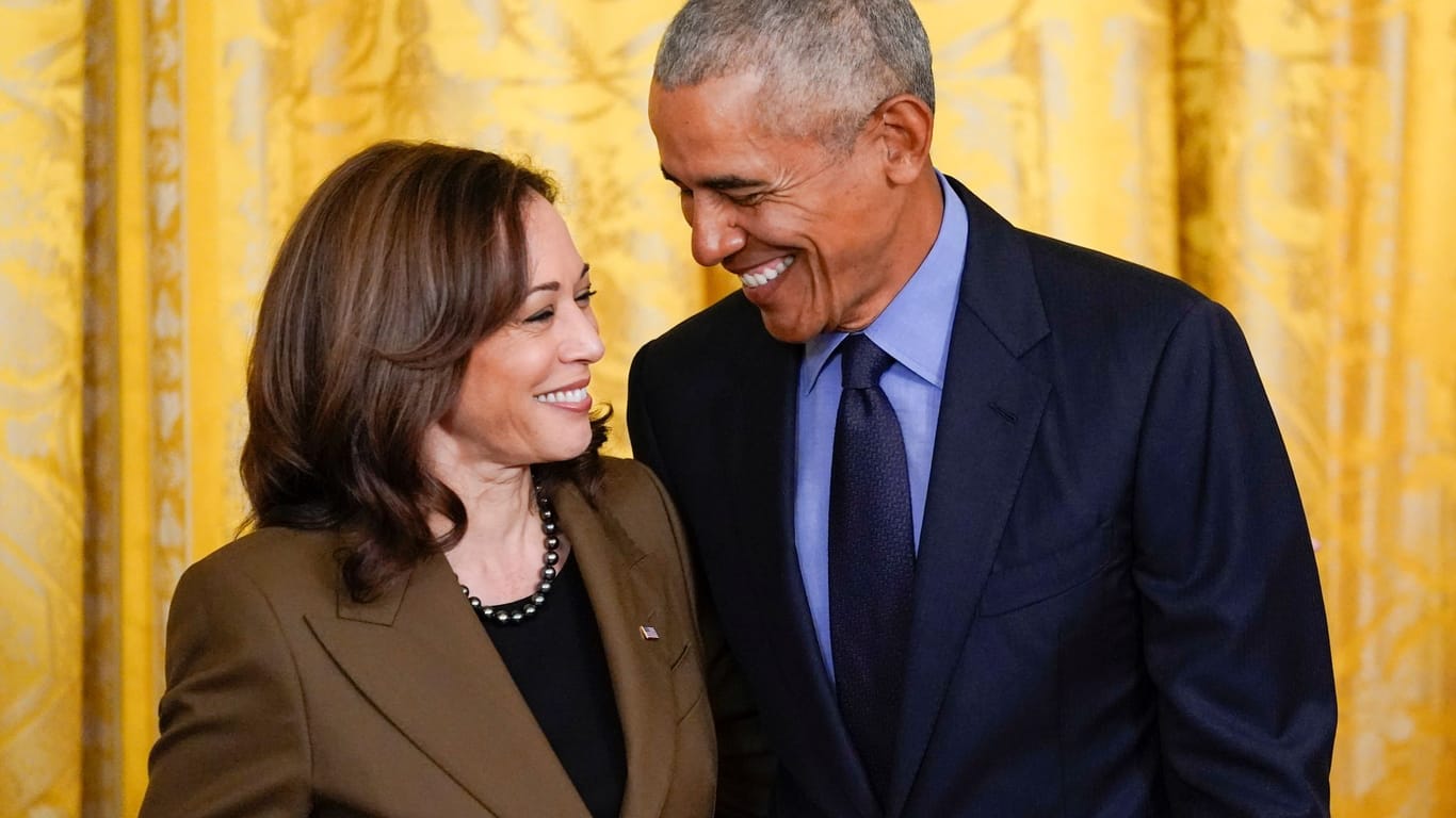 Kamala Harris und Barack Obama