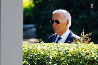 Joe Biden im Garten des Weißen Hauses in Washington (Archivbild).