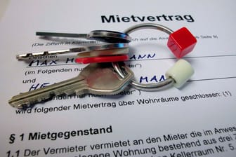 key and lease or rental agreement in german (Mietvertrag)