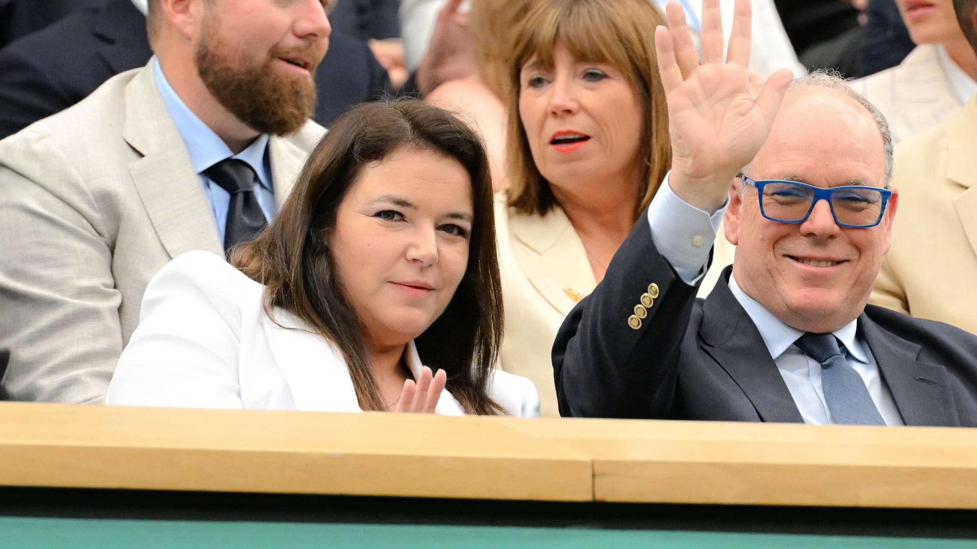 Fürst Albert II.: Er erschien in Wimbledon mit dieser Frau.