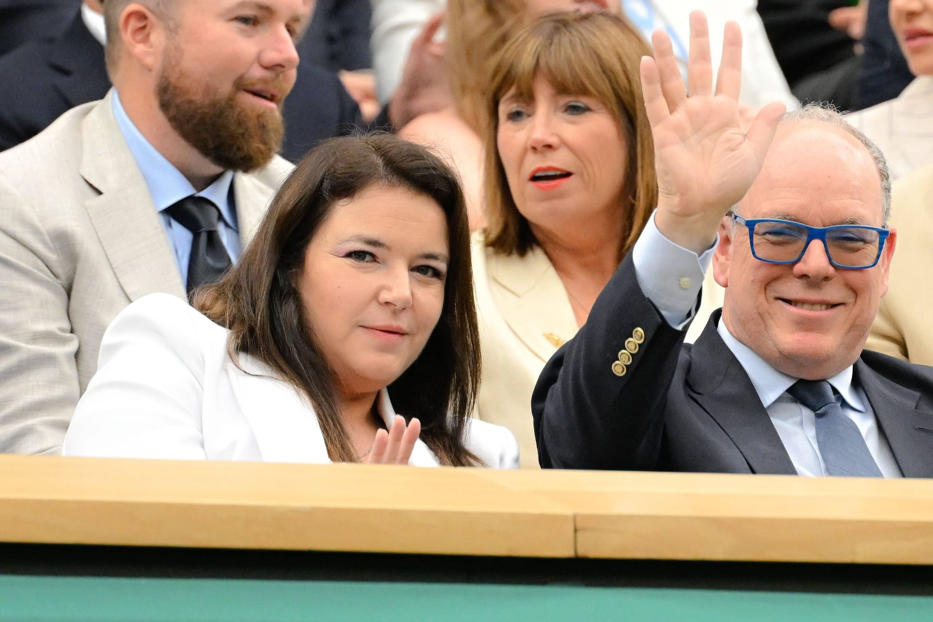 Fürst Albert II.: Er erschien in Wimbledon mit dieser Frau.