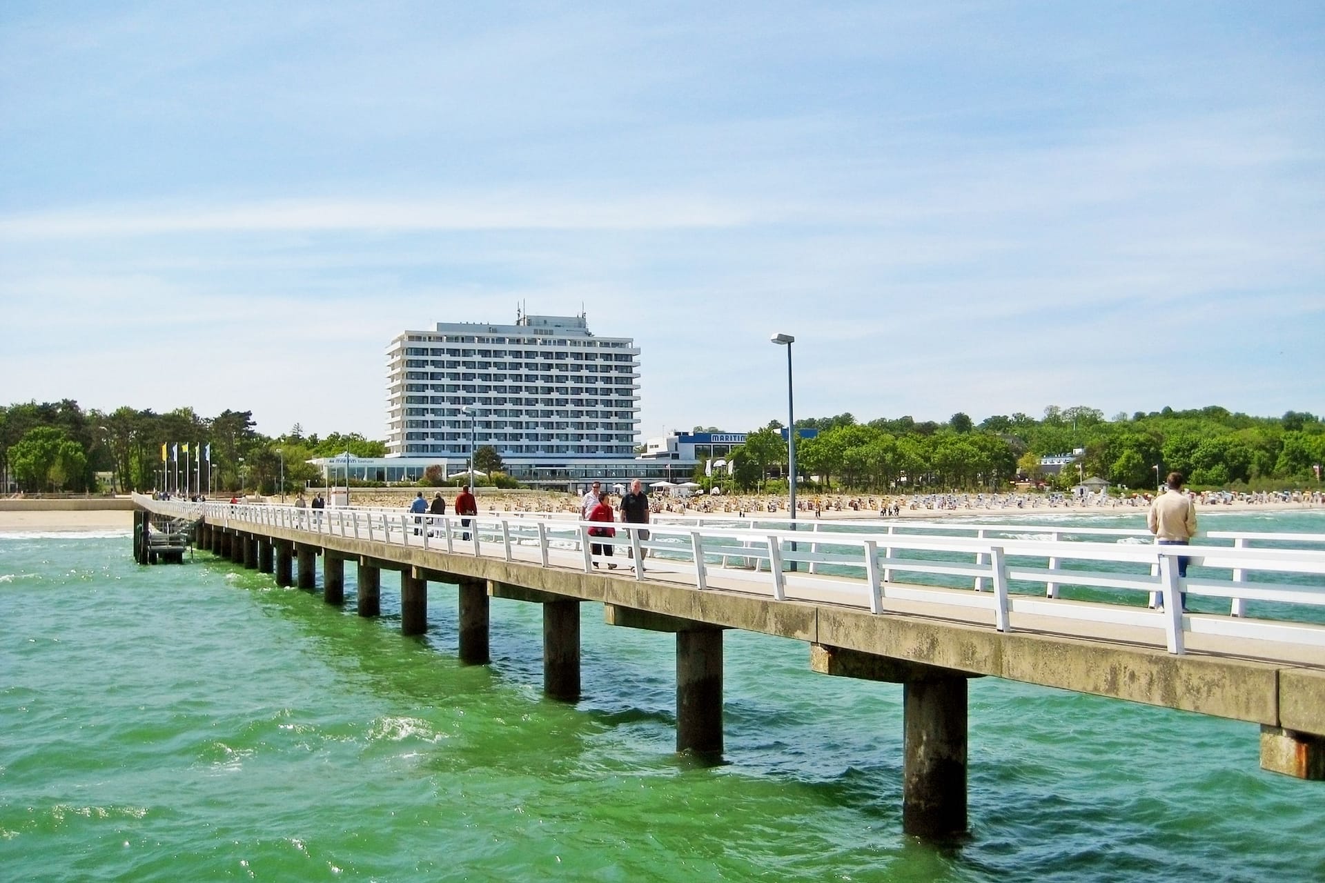 Pier in Timmendorfer Strand, baltic sea, germany