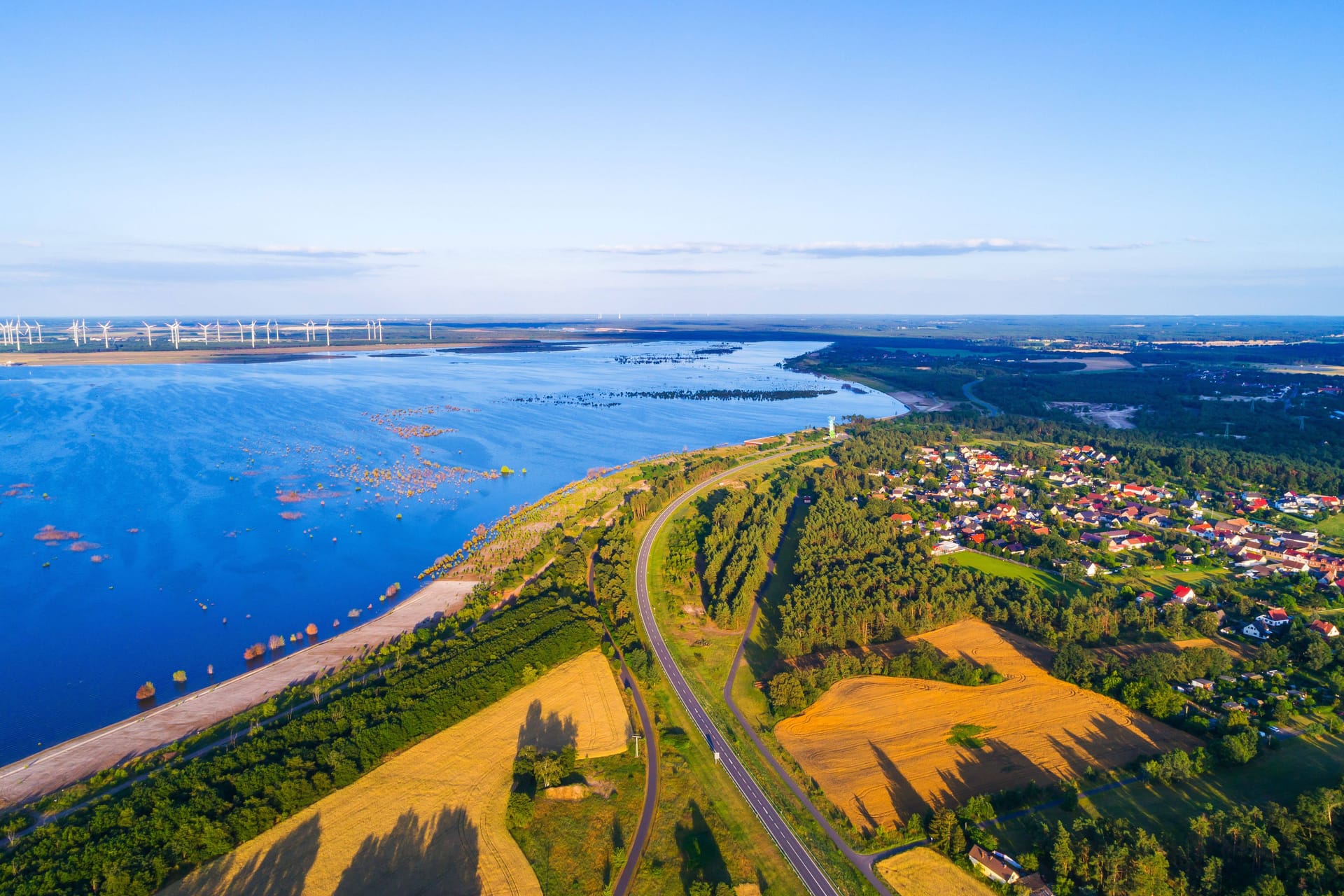 Merzdorf am Cottbuser Ostsee (Archivbild): Das Land Brandenburg startet mit einem besonderen Marketing durch.