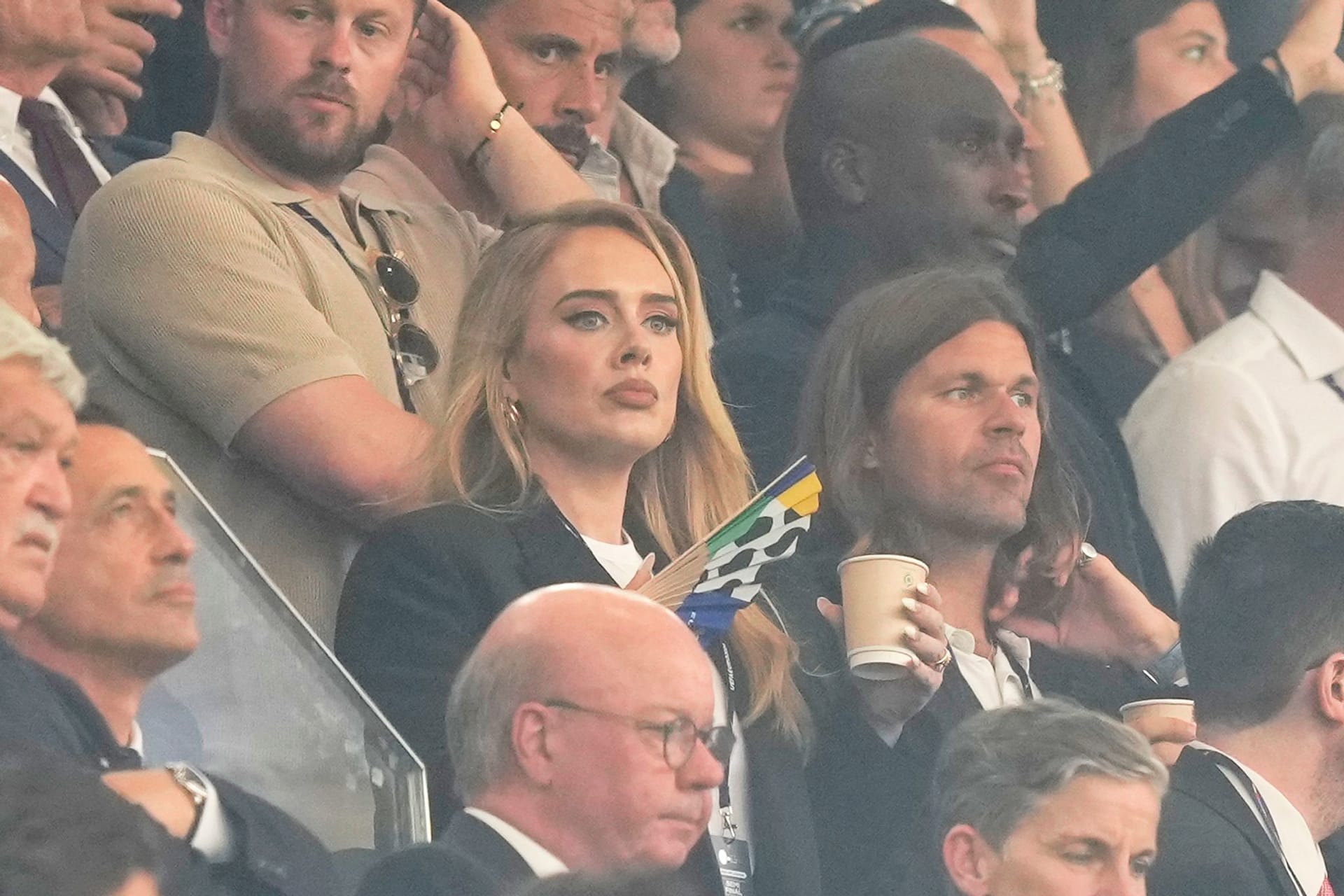 Adele in Dortmund beim EM-Halbfinale zwischen England und den Niederlanden.