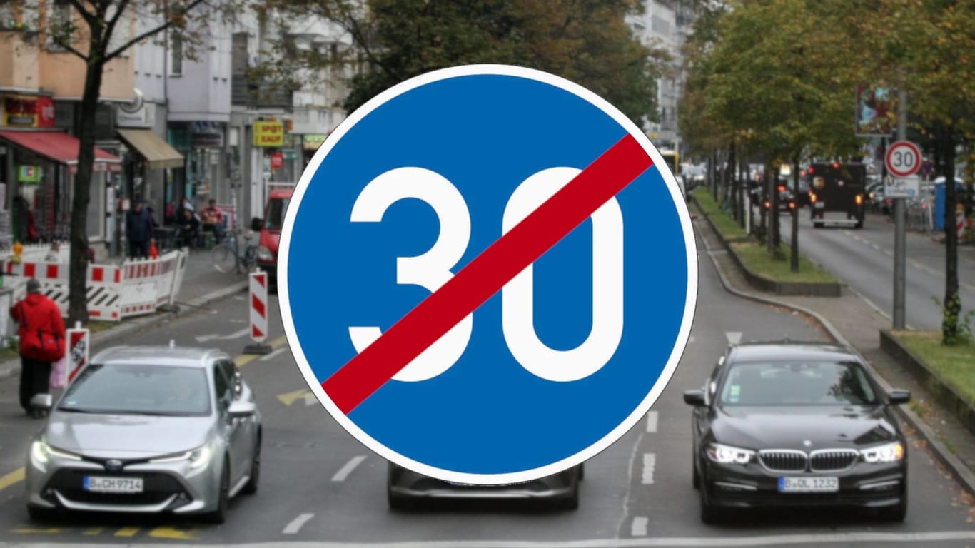 Zeichen 279: Es markiert das Ende der Mindestgeschwindigkeit.