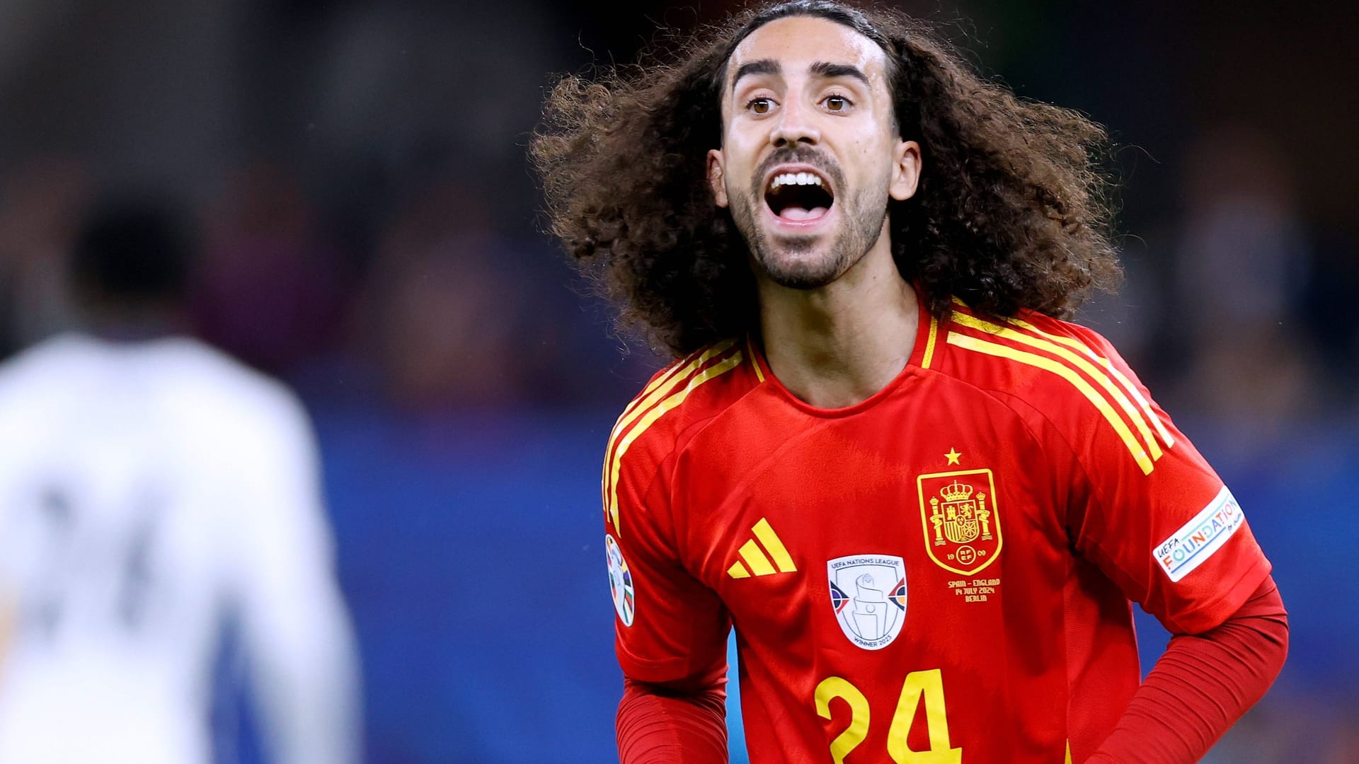 Marc Cucurella: Der spanische Außenverteidiger feierte den EM-Titel ausgelassen.
