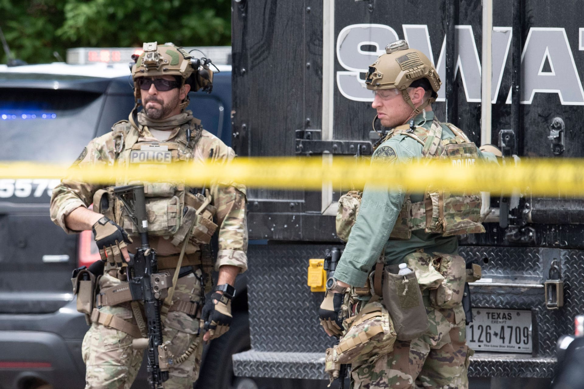 Texanische Polizisten eines Spezialkommandos (Symbolbild): In El Paso wurden zwei der meistgesuchten Drogenbarone festgenommen.