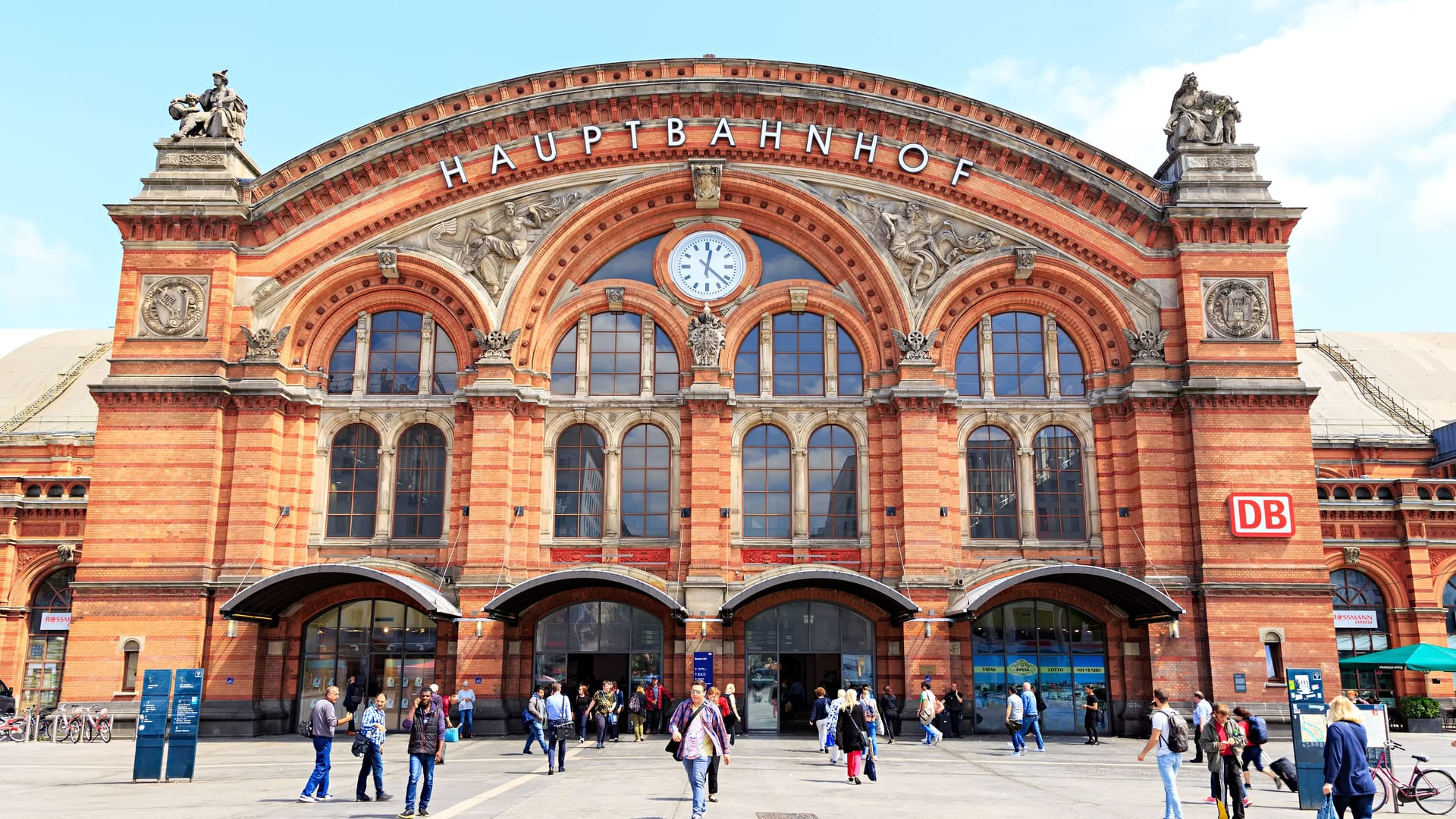 Bremen, Germany - June 28, 2019: Bremen Central Station - Hauptbahnhof