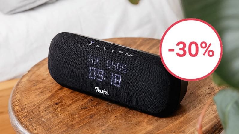 Nur bei t-online so günstig: Das Radio One von Teufel ist ein Bluetooth-Lautsprecher, Radio und Wecker.