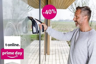 Prime Day: Bei Amazon ist der praktische Akku-Fenstersauger von Bosch mit 40 Prozent Rabatt erhältlich.
