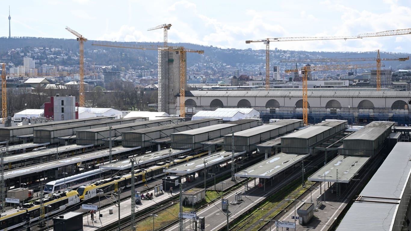 Baustelle Bahnprojekt Stuttgart 21