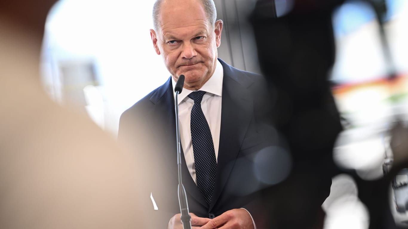 Bundeskanzler Scholz äußert sich vor NATO-Gipfel