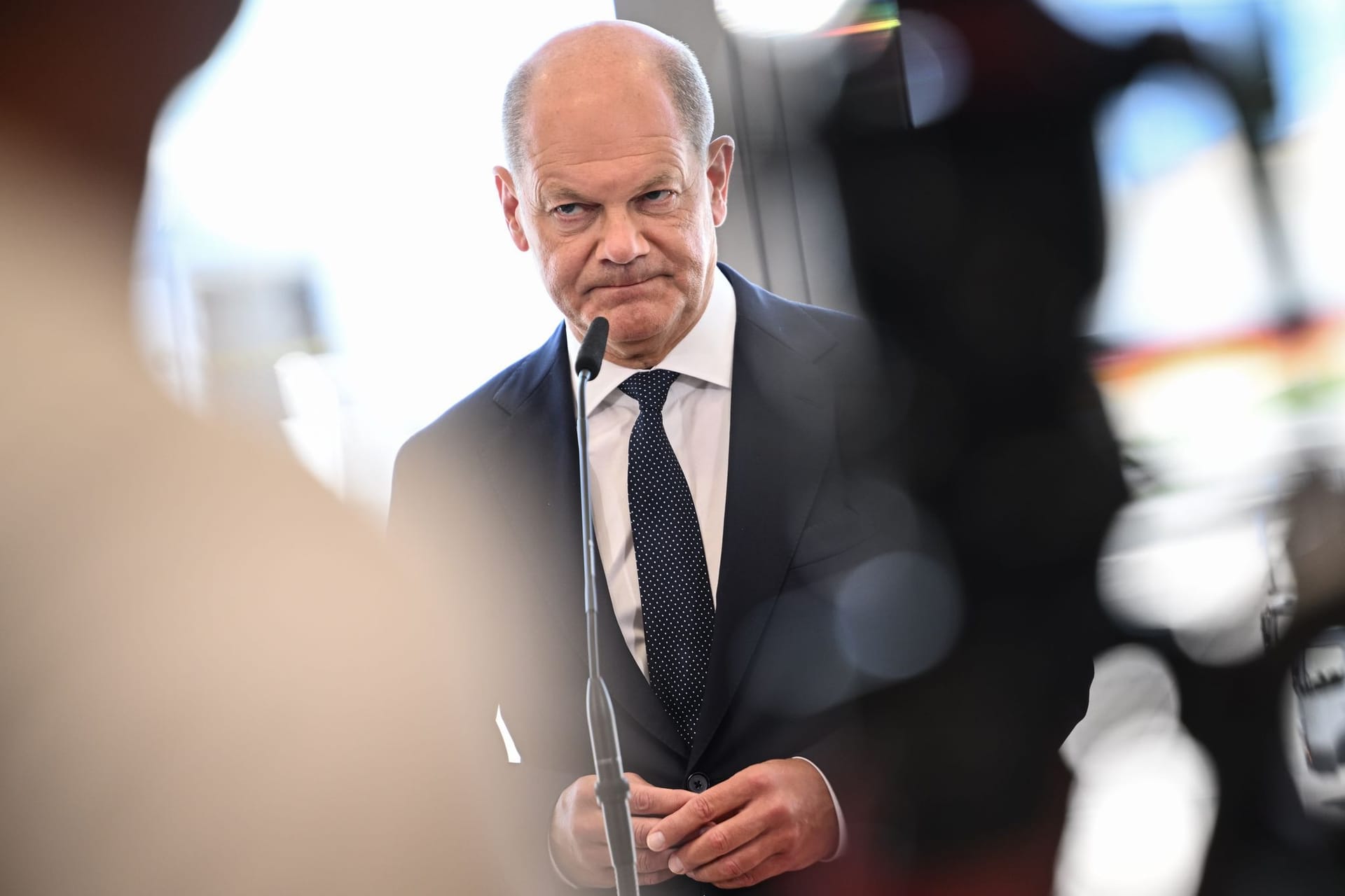 Bundeskanzler Scholz äußert sich vor NATO-Gipfel