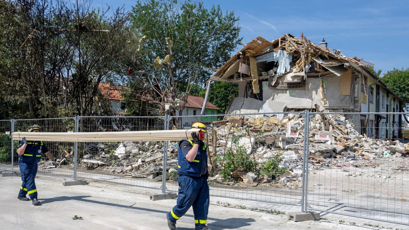 Reihenhaus in Memmingen eingestürzt