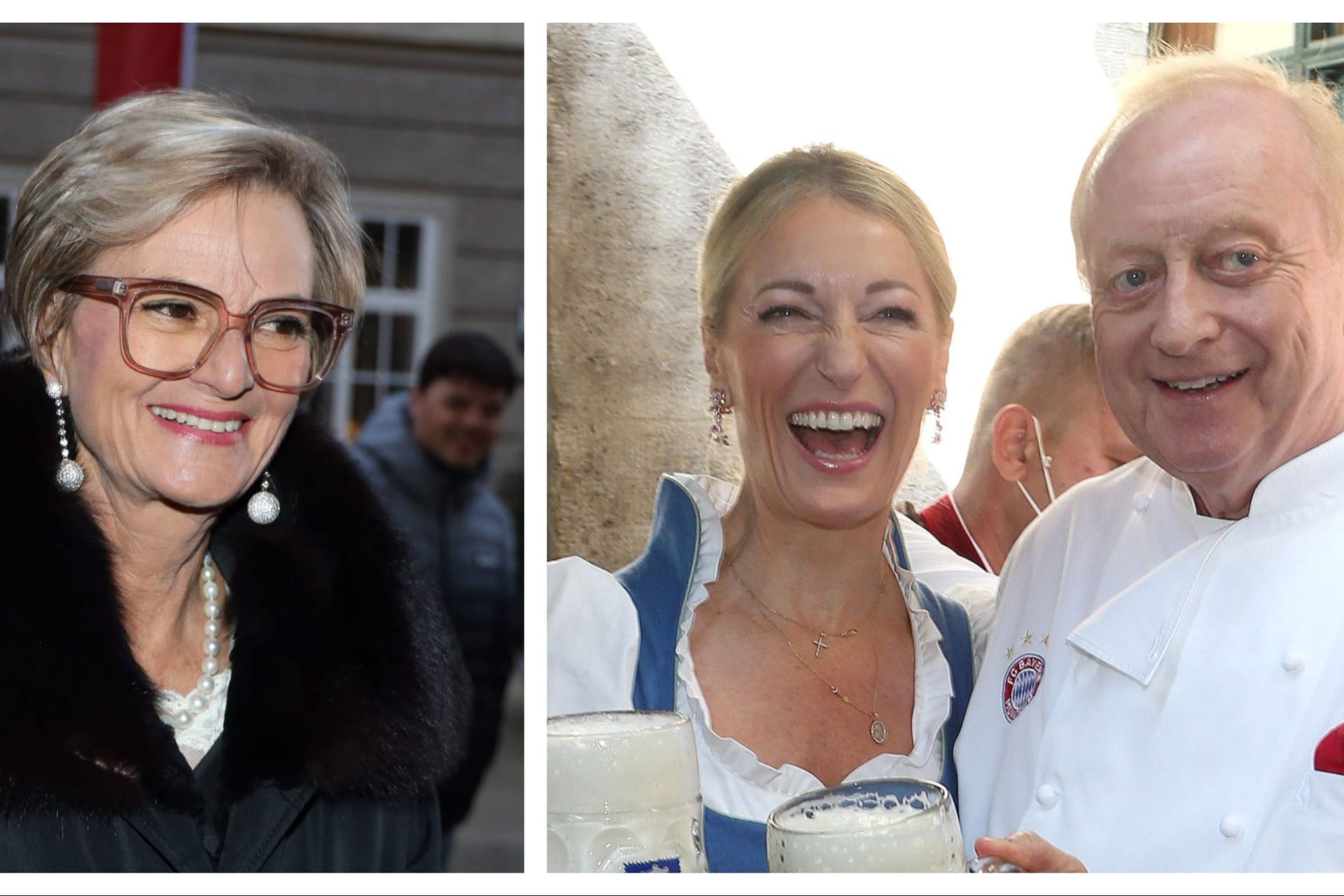 Die drei verstehen sich: Gloria von Thurn und Taxis, Monika Gruber und Alfons Schuhbeck (Montage).