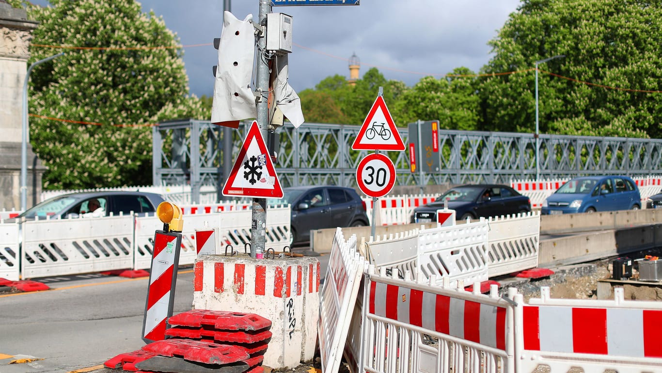 Bauarbeiten in München (Symbolfoto): In Lehel kam es an einer Baustelle zu einem überraschenden Fund.