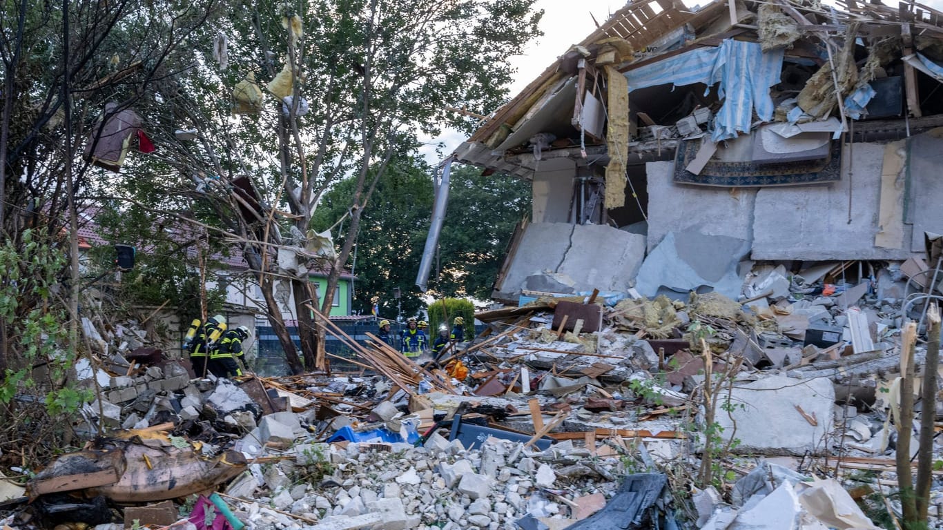 Reihenhaus in Memmingen eingestürzt