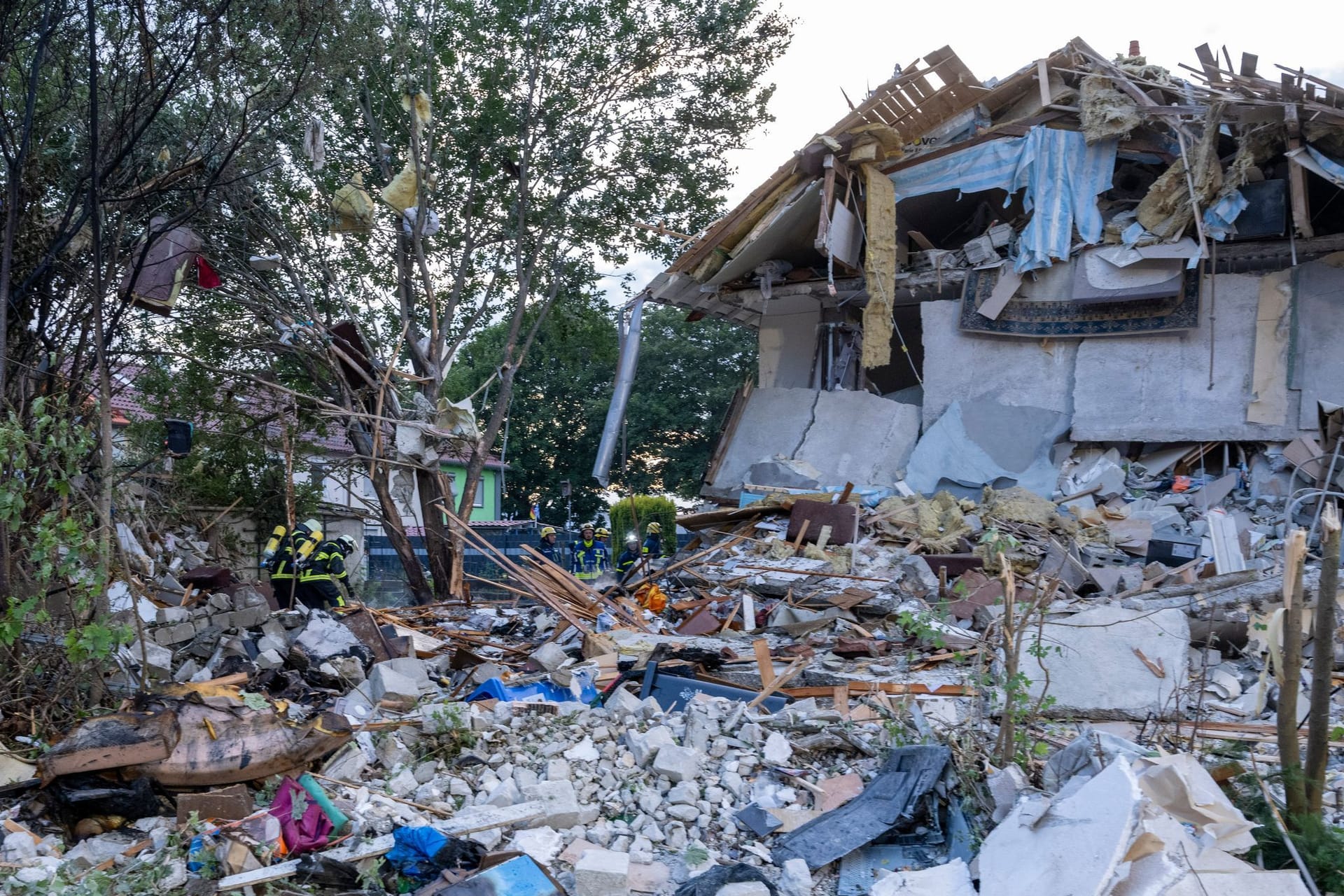 Reihenhaus in Memmingen eingestürzt