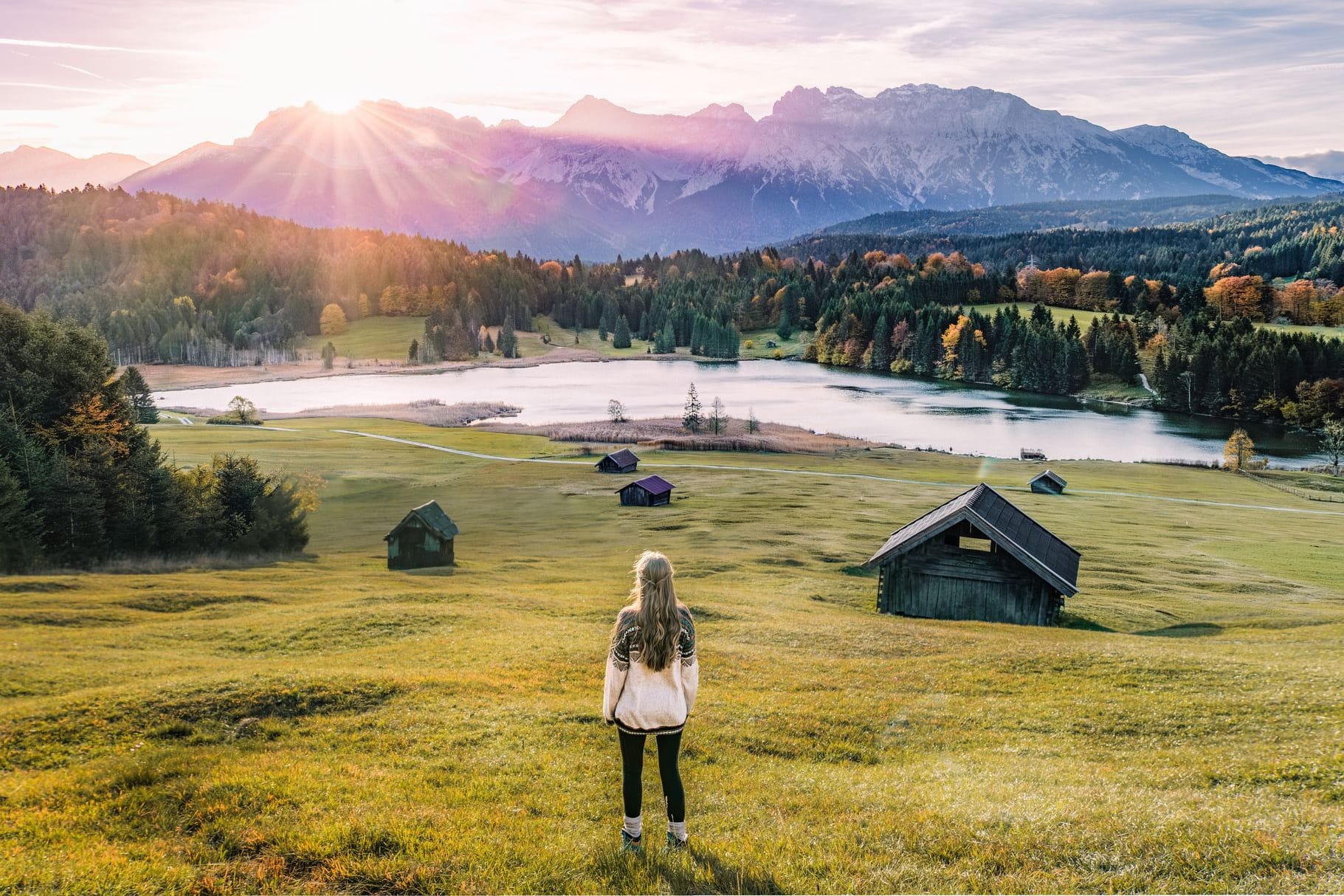 Bayerische Landschaft im Herbst