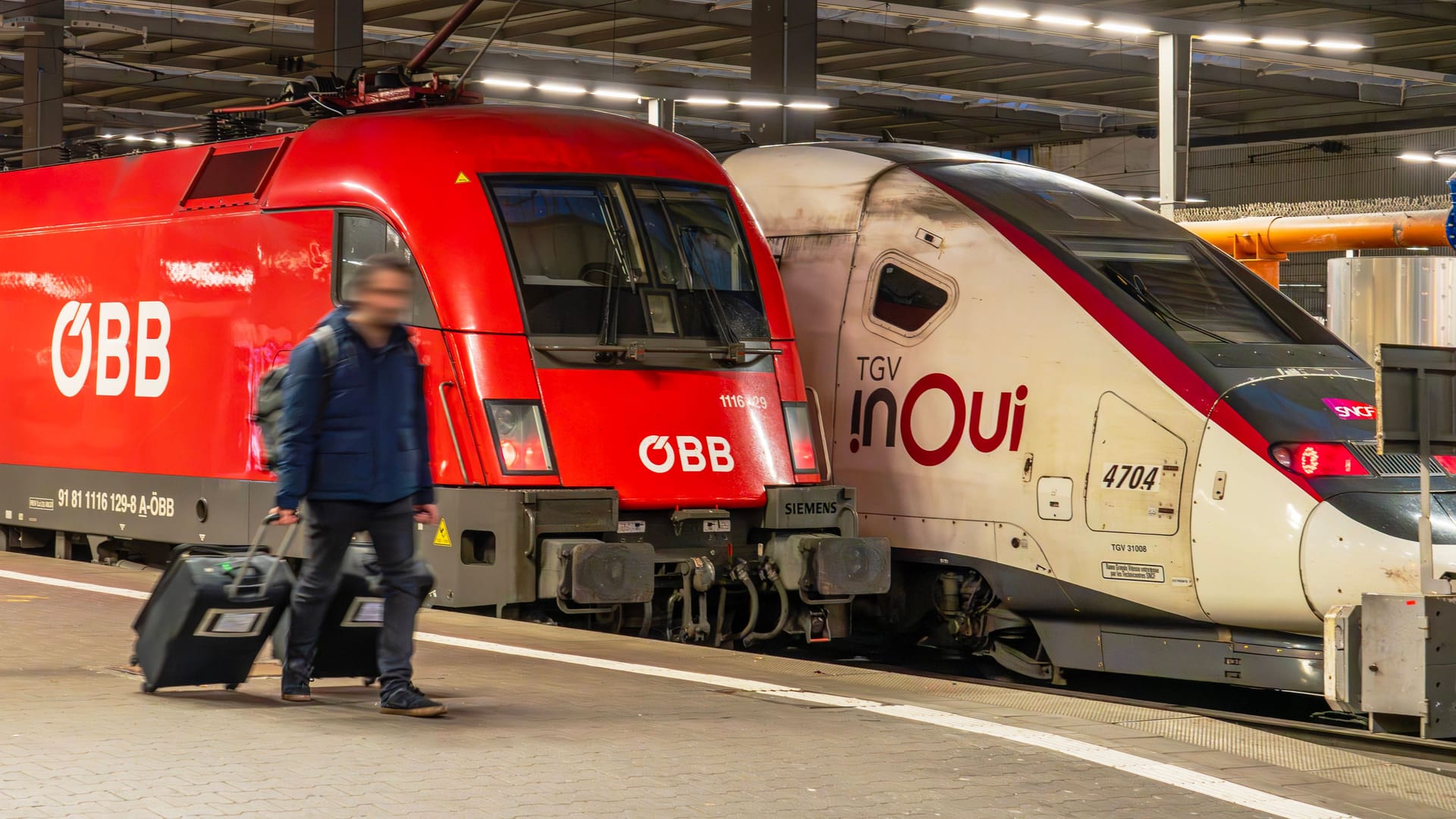 Ein Zug der Österreichischen Bundesbahnen (ÖBB) steht am Münchner Hauptbahnhof: Bislang dauert die Fahrt von Wien in die bayerische Landeshauptstadt mindestens vier Stunden.