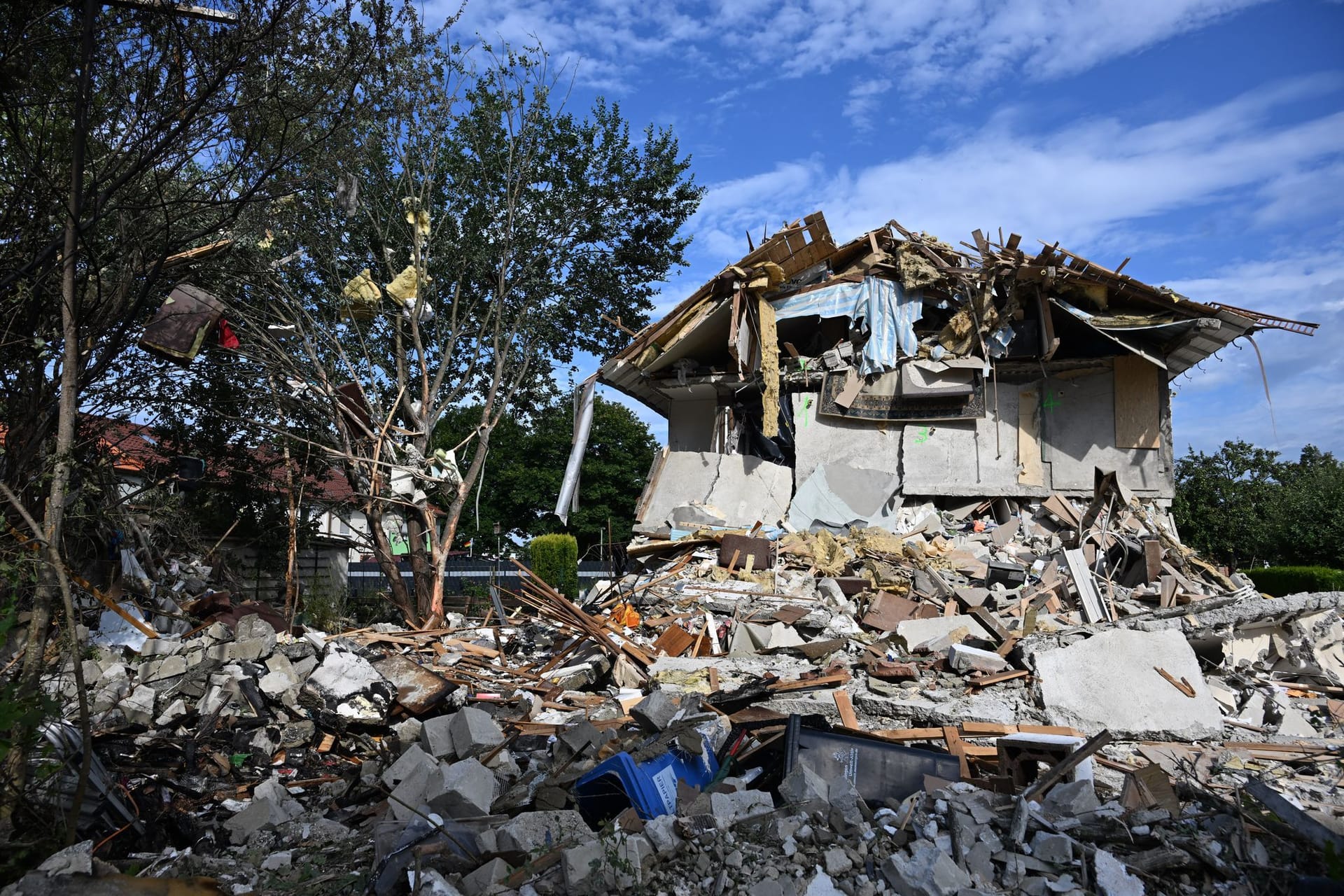 Reihenhaus in Memmingen eingestürzt