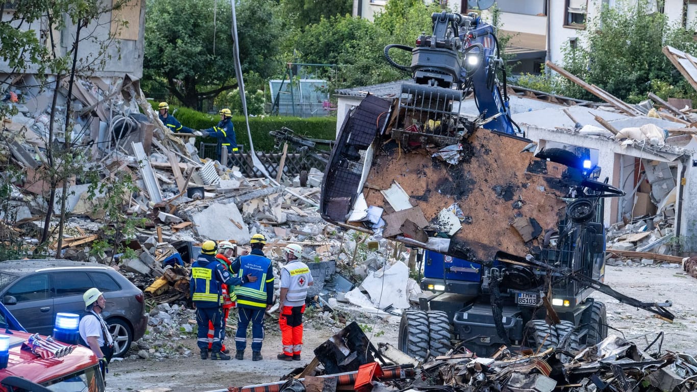 Reihenhaus in Memmingen eingestürzt