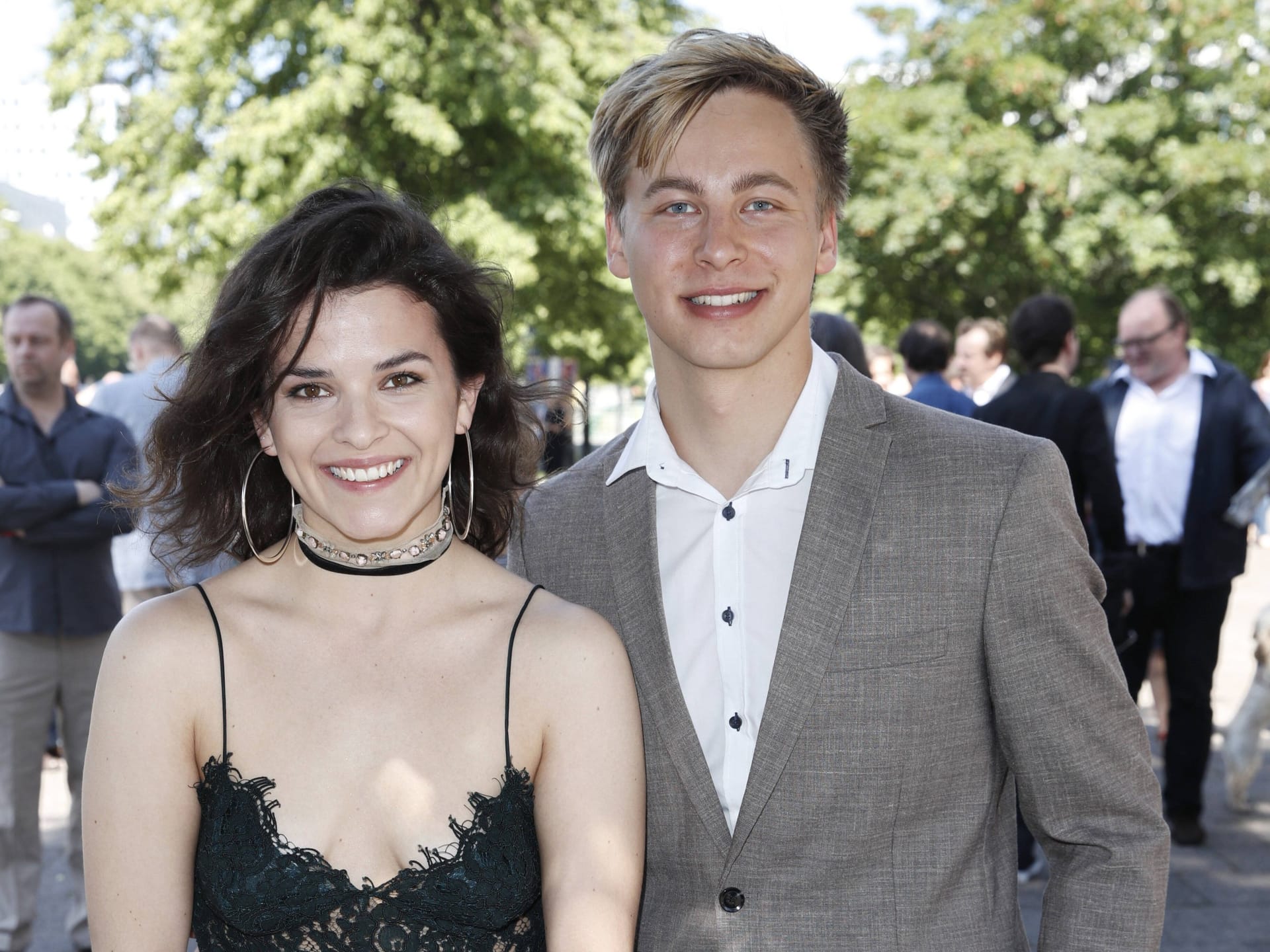 Maxine Kazis und Timmi Trinks bei einer Filmpremiere im Mai 2017.