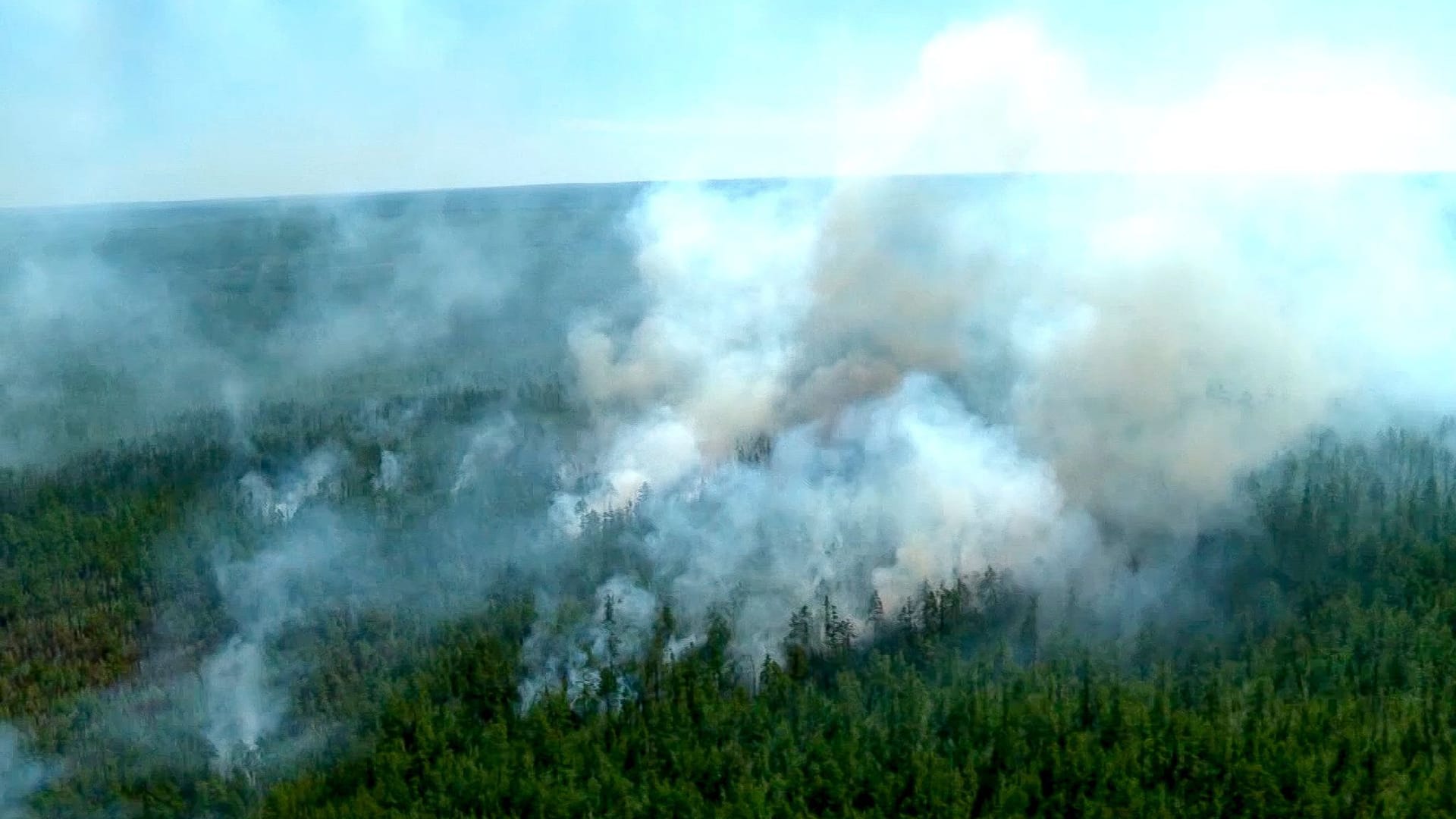 Waldbrand in Sibirien