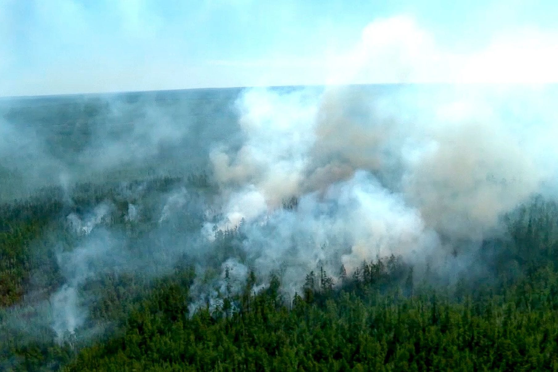 Waldbrand in Sibirien