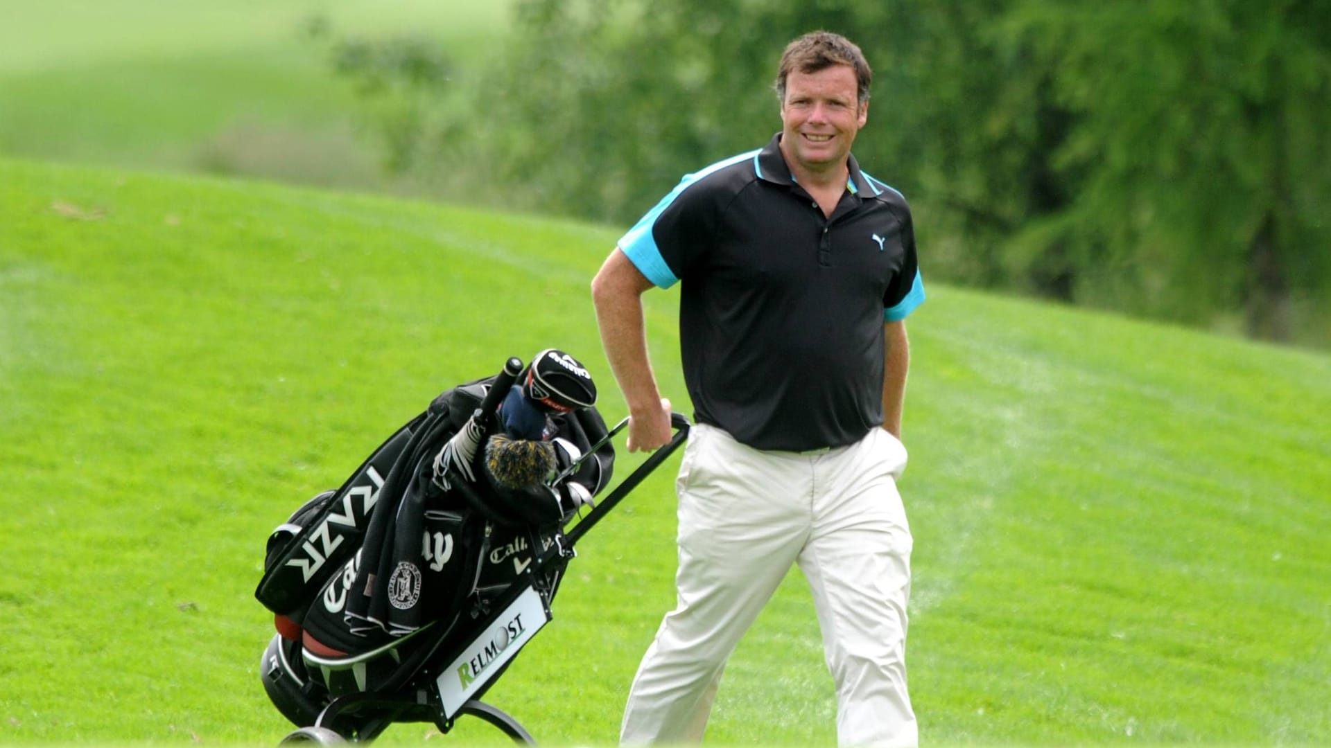 Golfspieler McGuirk als Teilnehmer der European Challenge Tour in Tschechien, 2013.