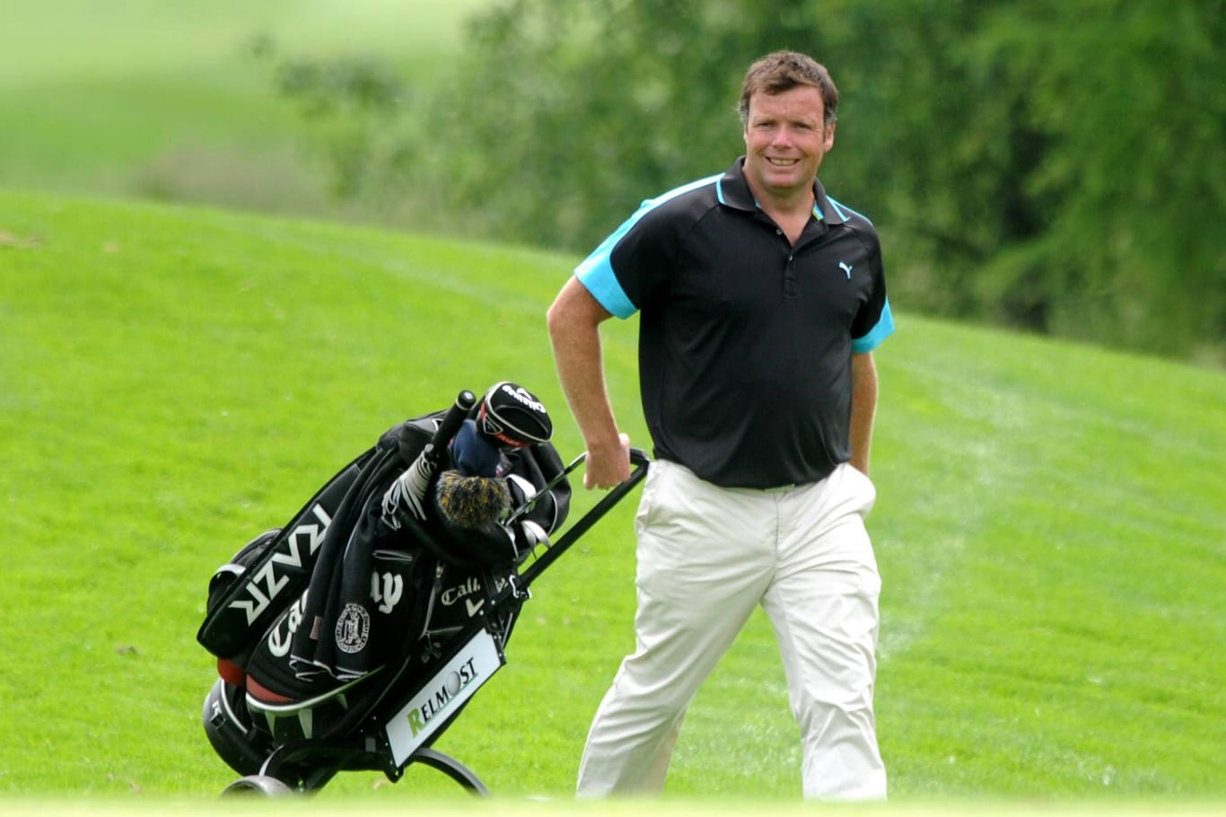Golfspieler McGuirk als Teilnehmer der European Challenge Tour in Tschechien, 2013.