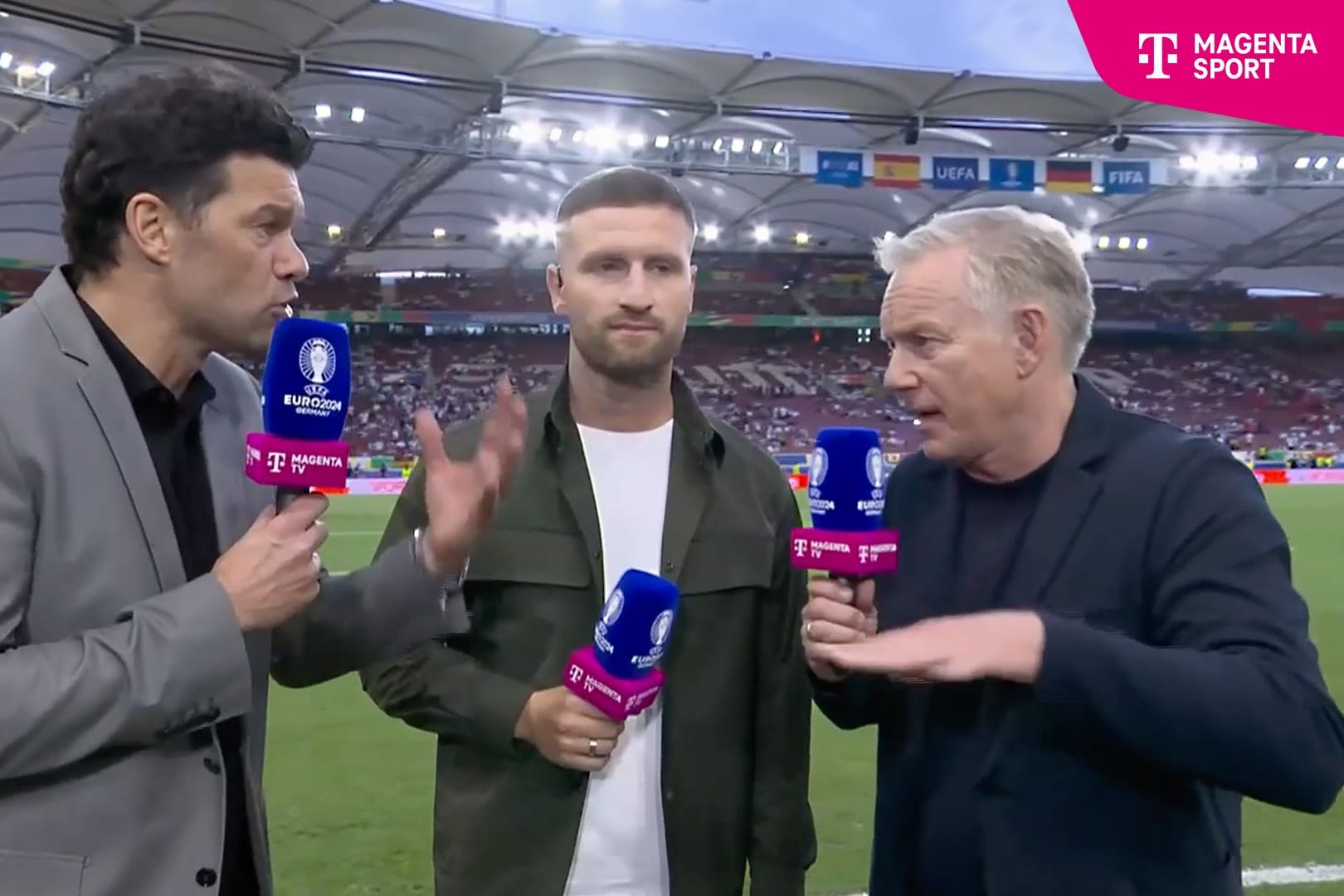 Ballack und Kerner liefern sich hitzige Diskussion mit Schiri