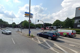 Die Kreuzung Holstenhofweg/Rodigallee: Hier wird bis Oktober gebaut.