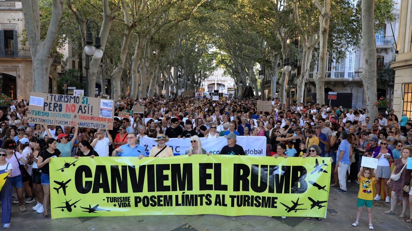 Demo gegen Massentourismus auf Mallorca