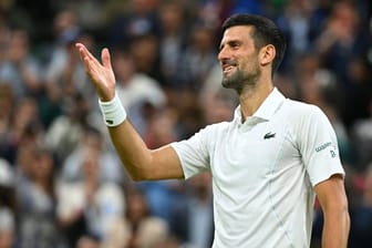 Novak Djokovic: Er ist ins Viertelfinale von Wimbledon eingezogen.