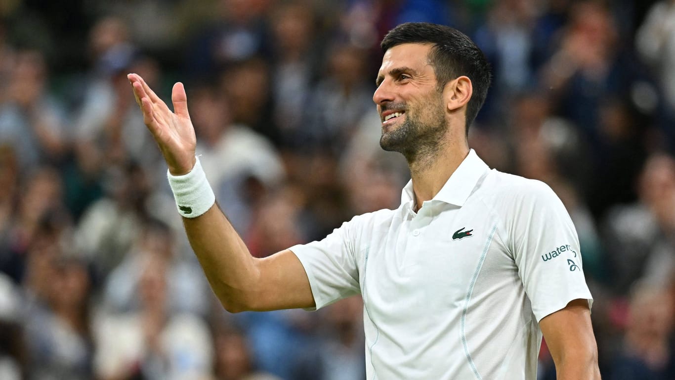 Novak Djokovic: Er ist ins Viertelfinale von Wimbledon eingezogen.