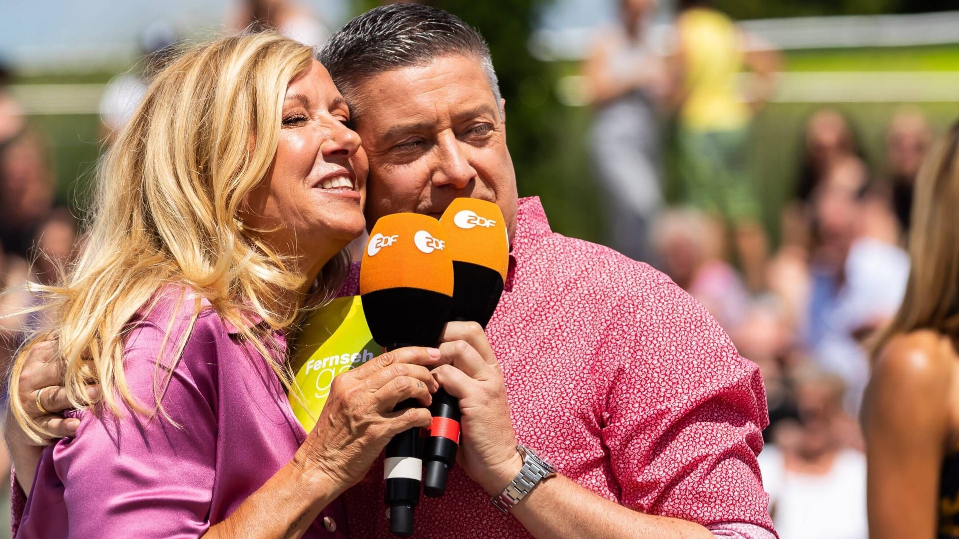 Andrea Kiewel und Joachim Llambi: Am Sonntag führten sie zusammen durch den "ZDF-Fernsehgarten".